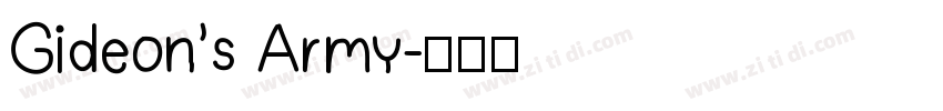 Gideon’s Army字体转换